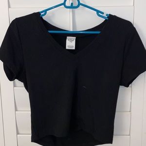 black tillys form fitting black top